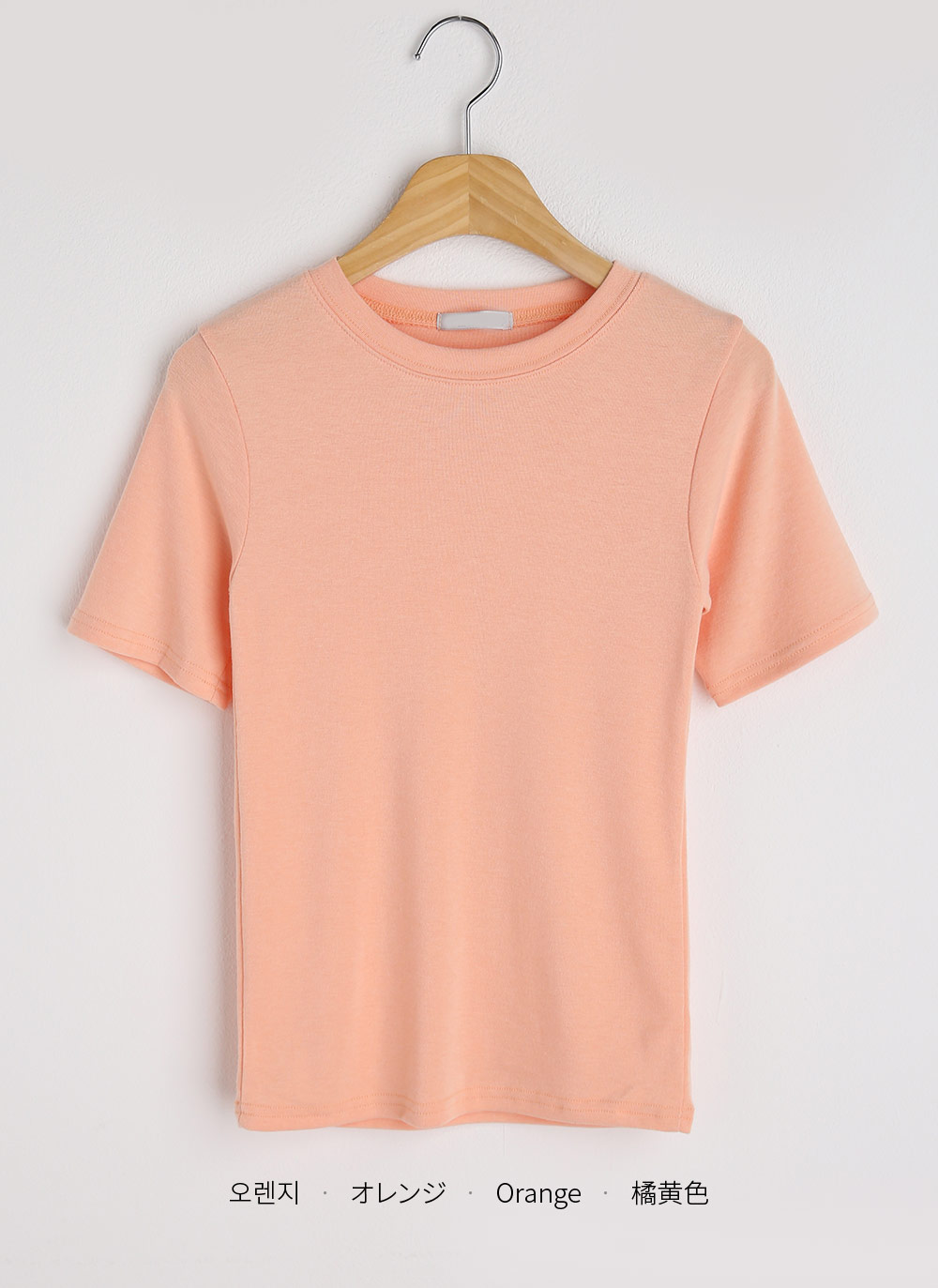 ラウンド半袖スリムTシャツ | 詳細画像21