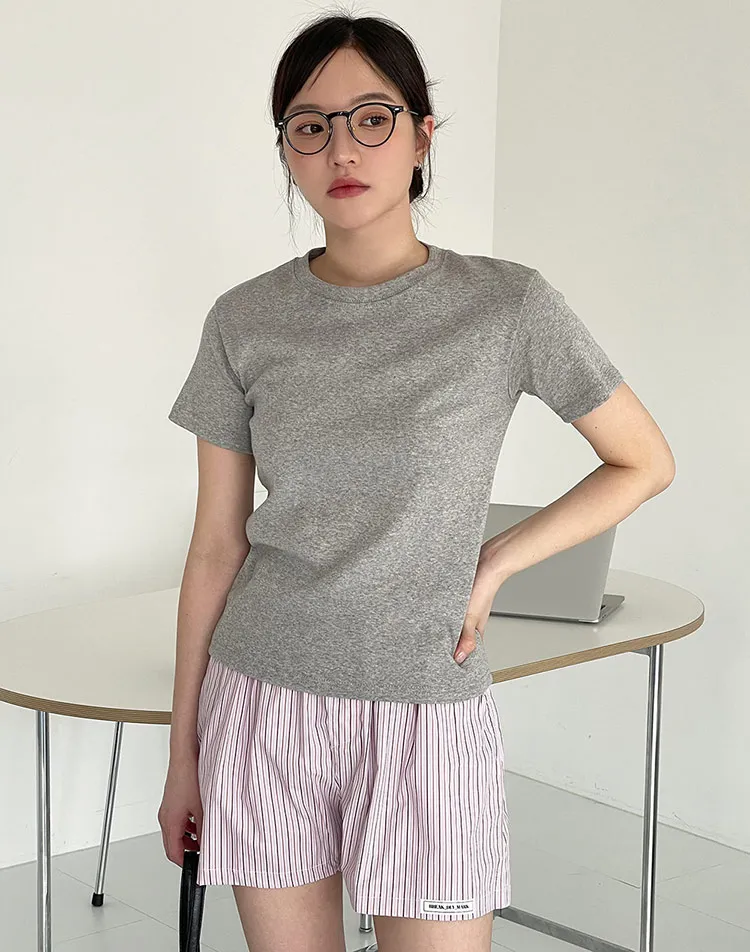 コットンラウンド半袖Tシャツ | 詳細画像1