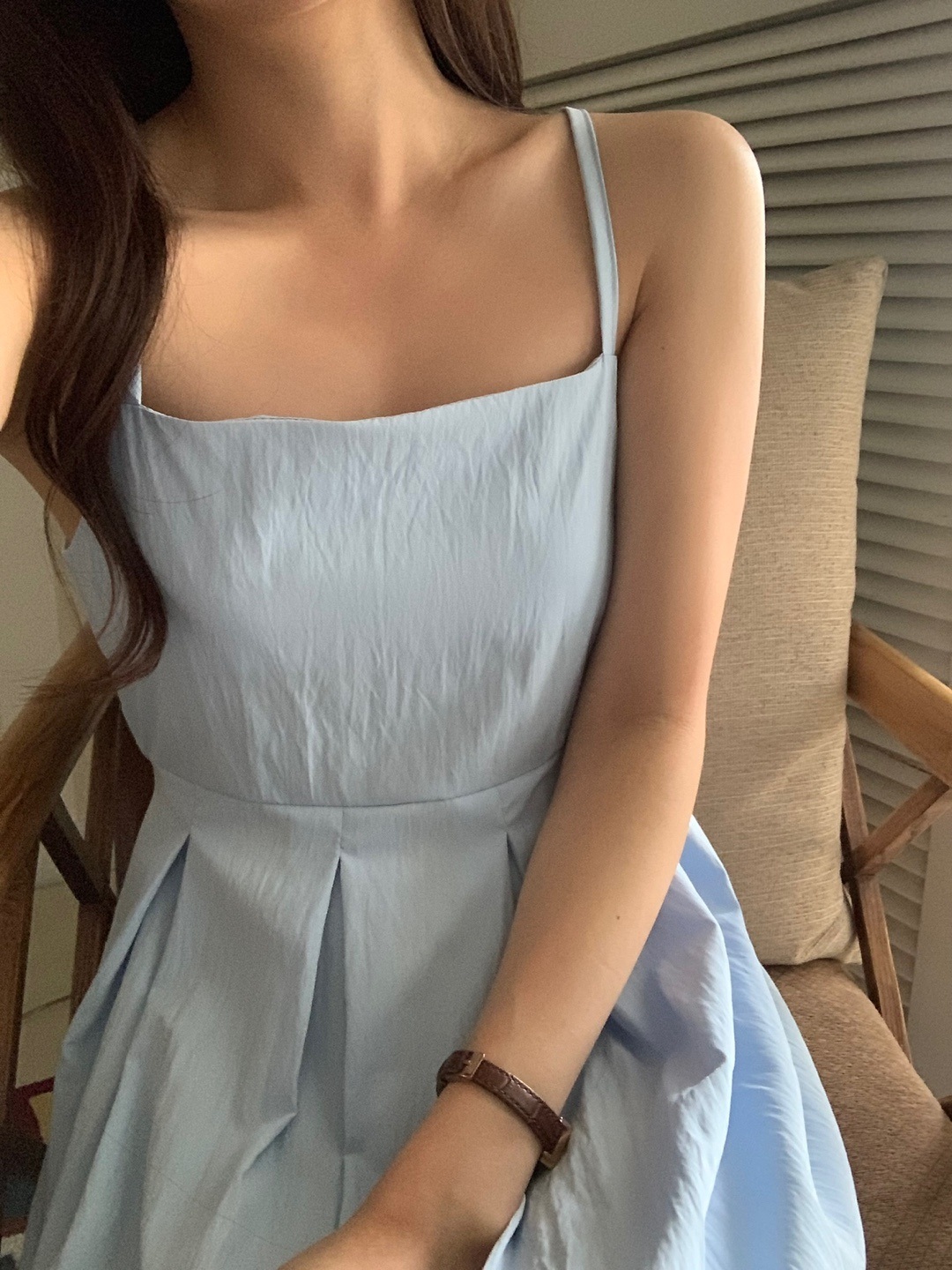 スクエアネックタックフレアビスチェワンピース | 詳細画像13