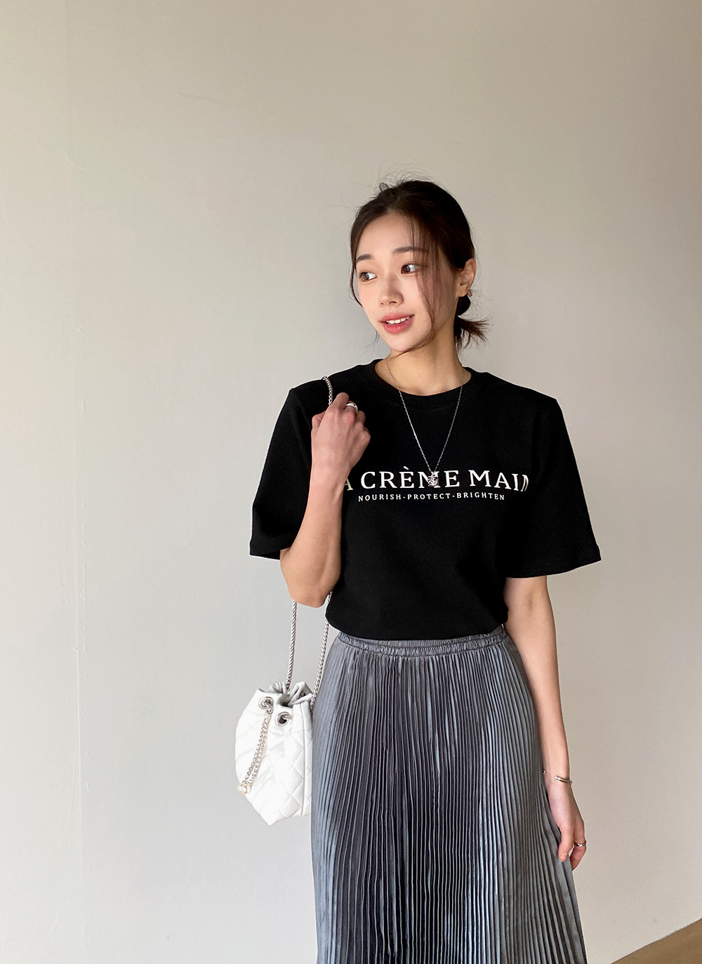 サテンプリーツイージースカート | 詳細画像7