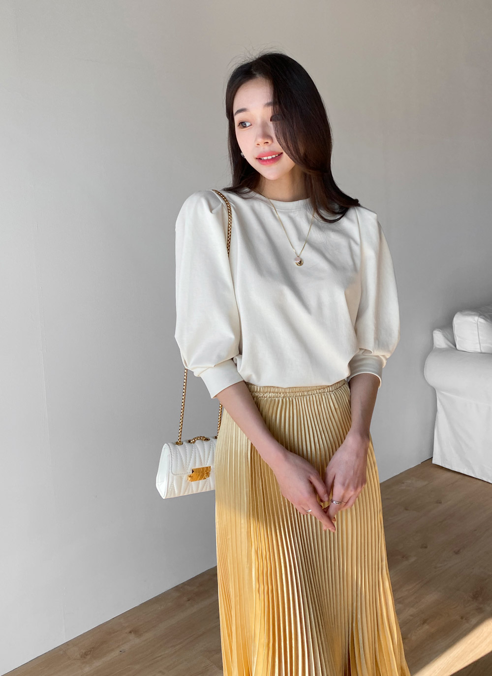 サテンプリーツイージースカート | 詳細画像16