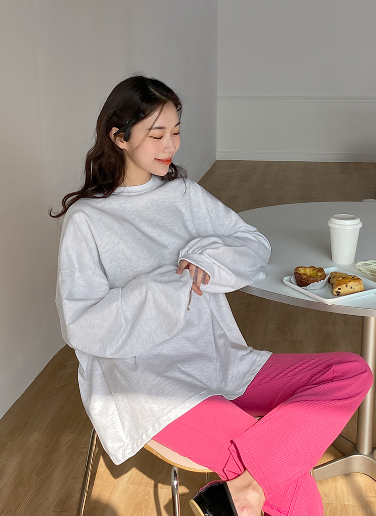 バルーンスリーブオーバー長袖Tシャツ | レディースファッション通販