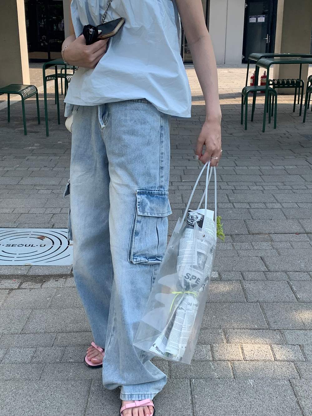 ドロストウォッシュカーゴデニムパンツ | 詳細画像7