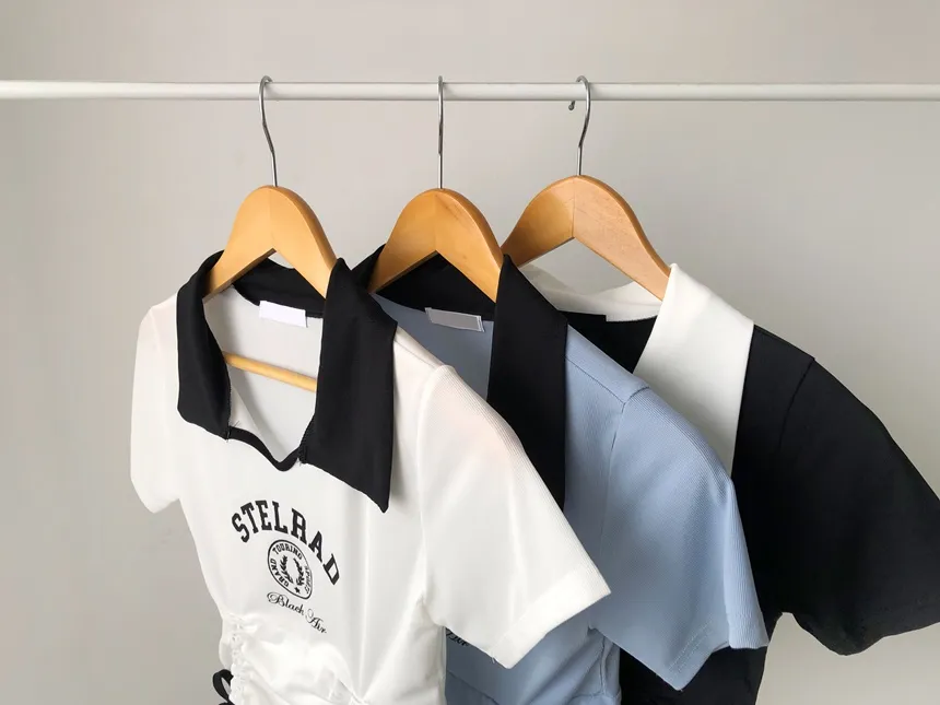 配色カラーレタリングドロストTシャツ | 詳細画像18
