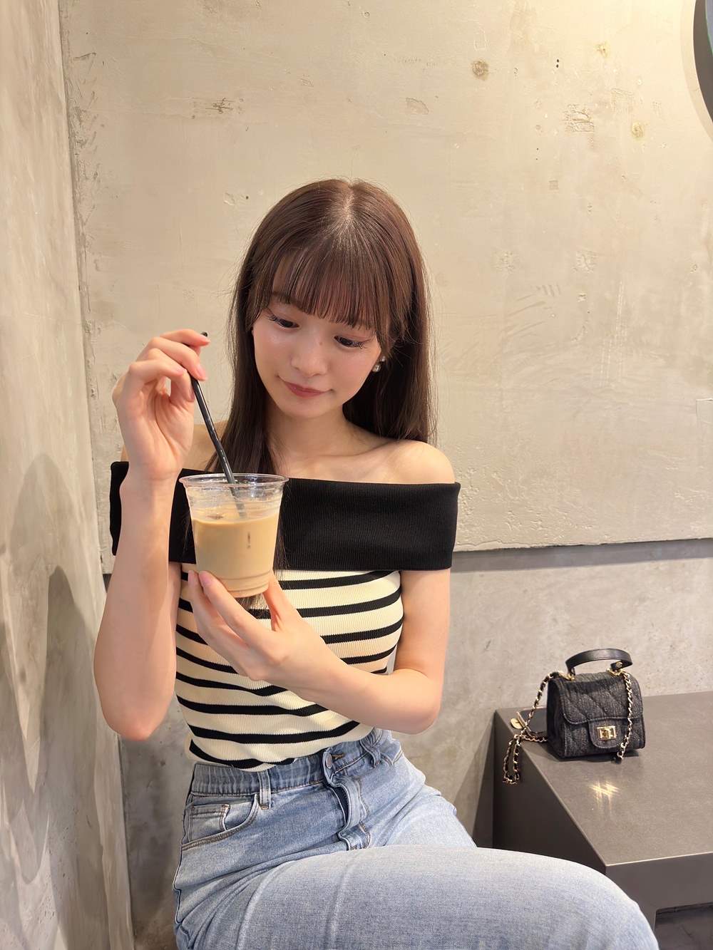 半袖オフショルリブニット | 詳細画像11