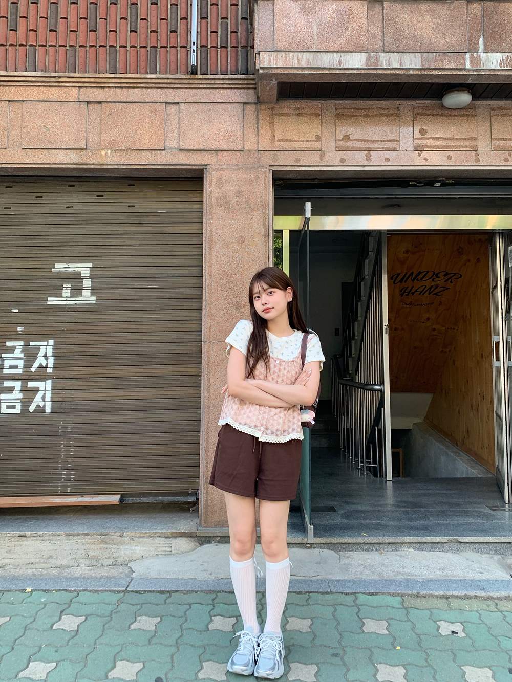 ミニフラワープリント半袖Tシャツ | 詳細画像4