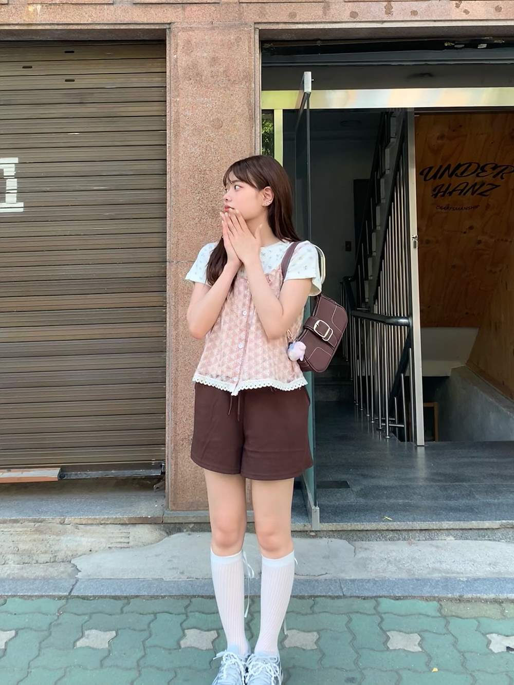 ミニフラワープリント半袖Tシャツ | 詳細画像7
