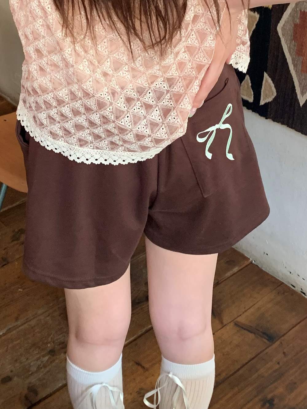 ヒップリボン刺繡ショートパンツ | 詳細画像4