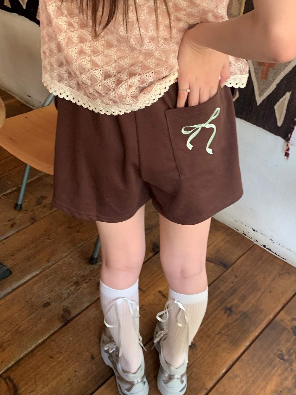 ヒップリボン刺繡ショートパンツ | 詳細画像5