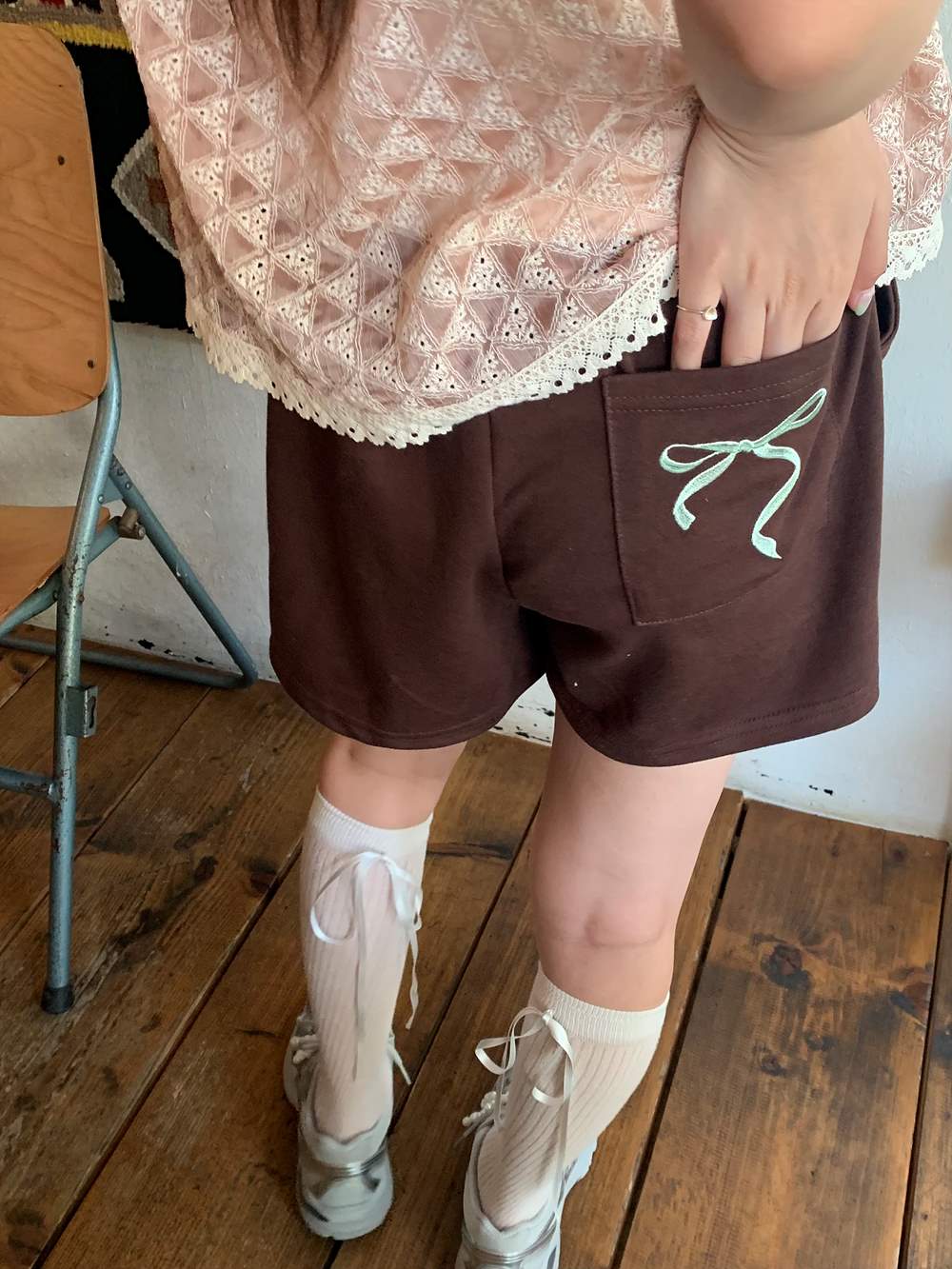 ヒップリボン刺繡ショートパンツ | 詳細画像6