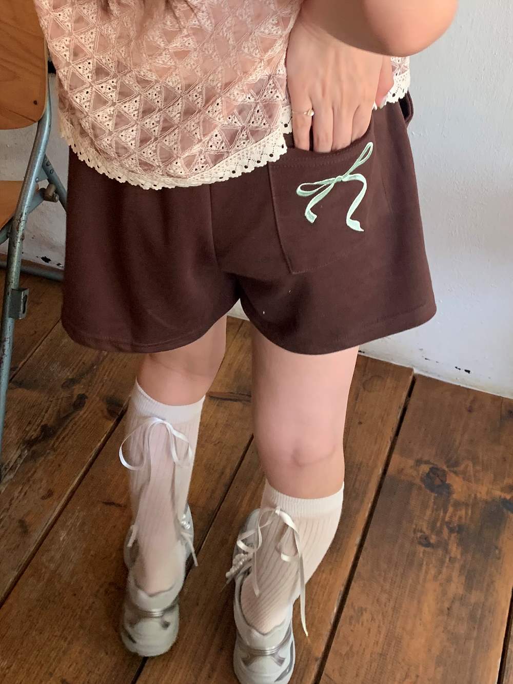 ヒップリボン刺繡ショートパンツ | 詳細画像7