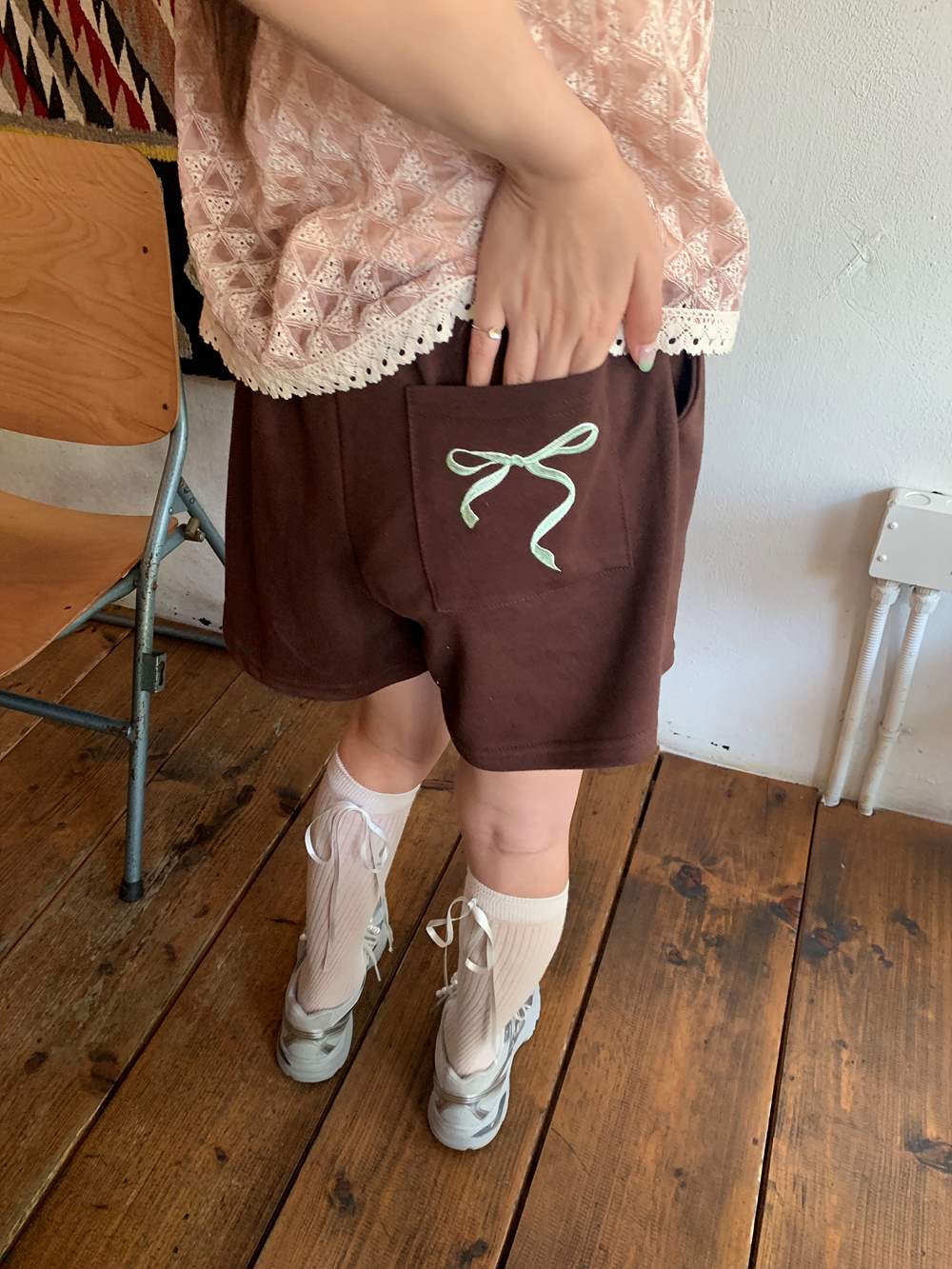 ヒップリボン刺繡ショートパンツ | 詳細画像10