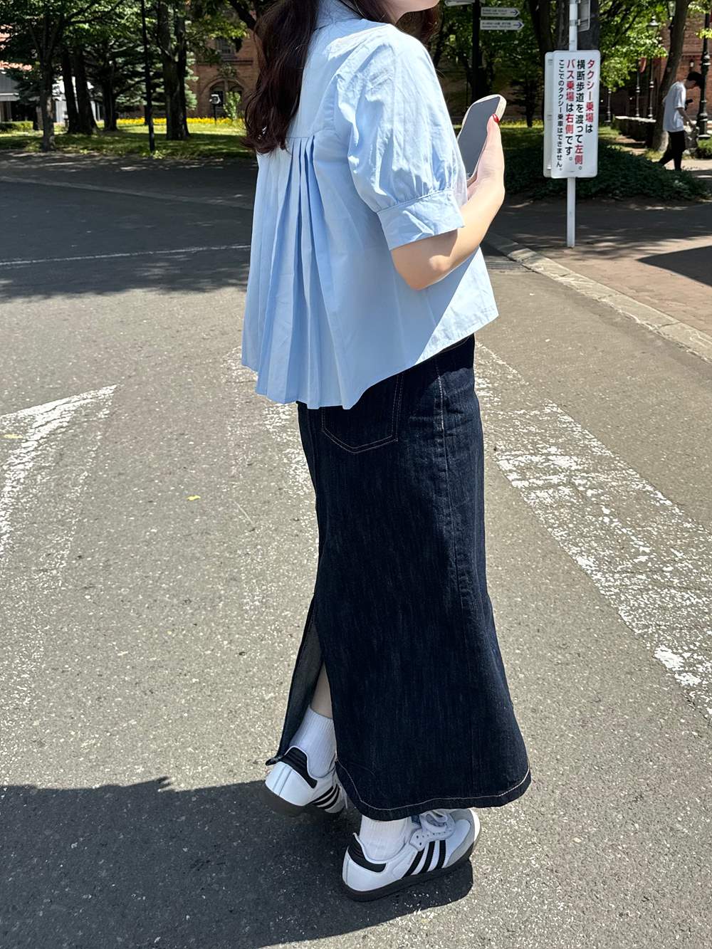 バックプリーツ半袖シャツ | 詳細画像12