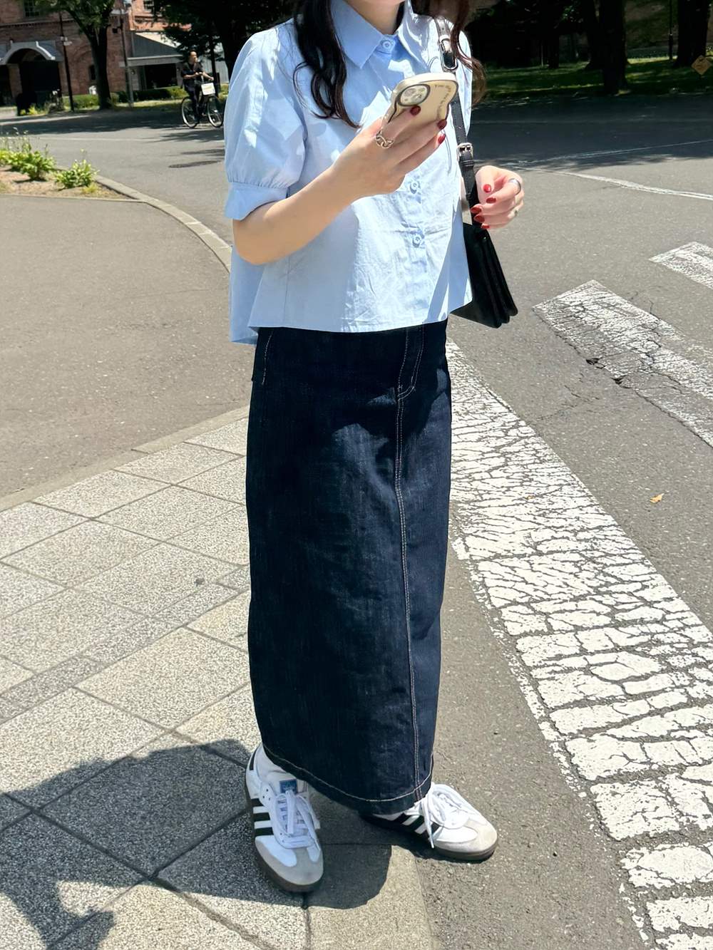 バックプリーツ半袖シャツ | 詳細画像13