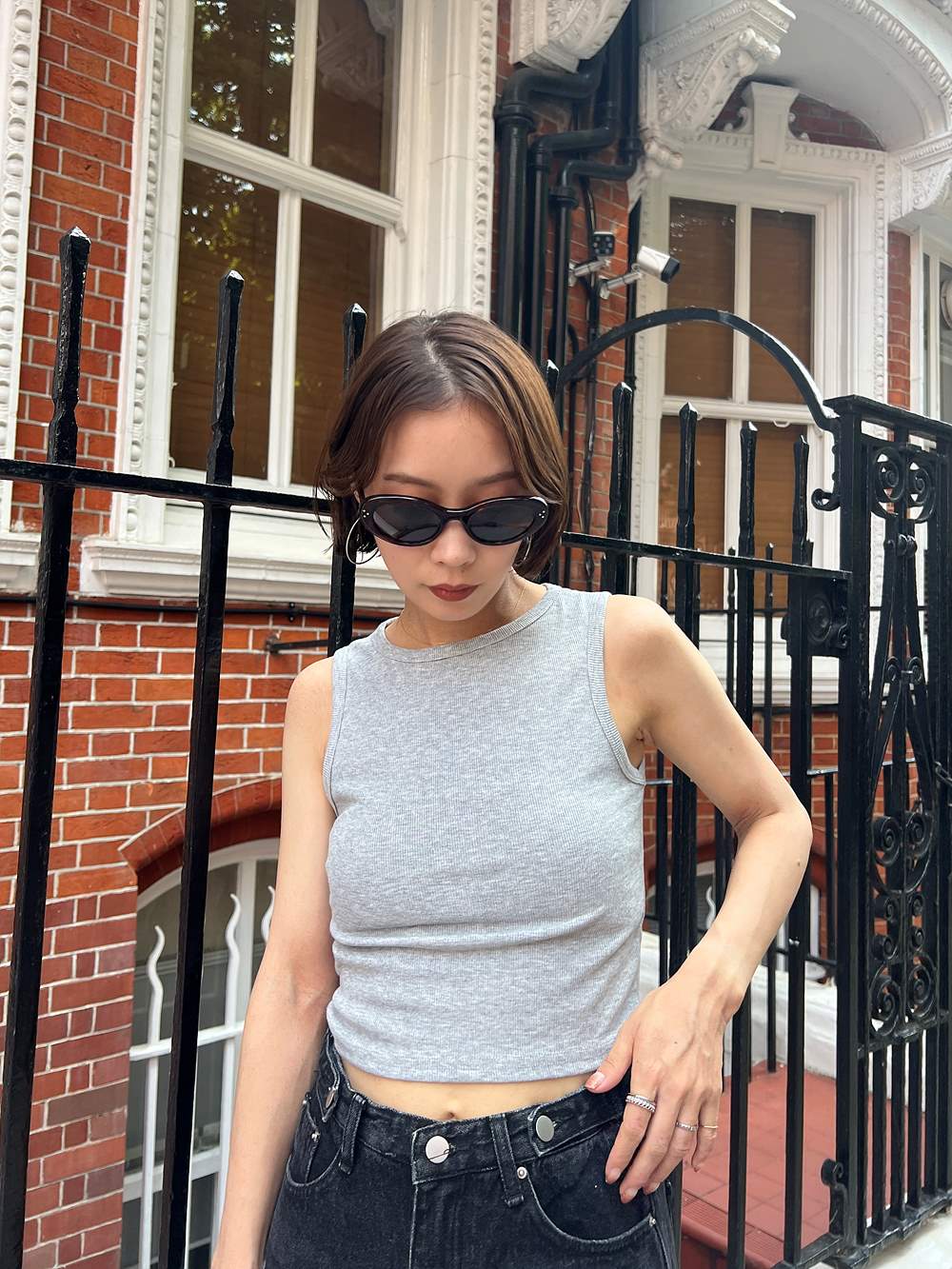 クロップドアメスリタンクトップ | 詳細画像18