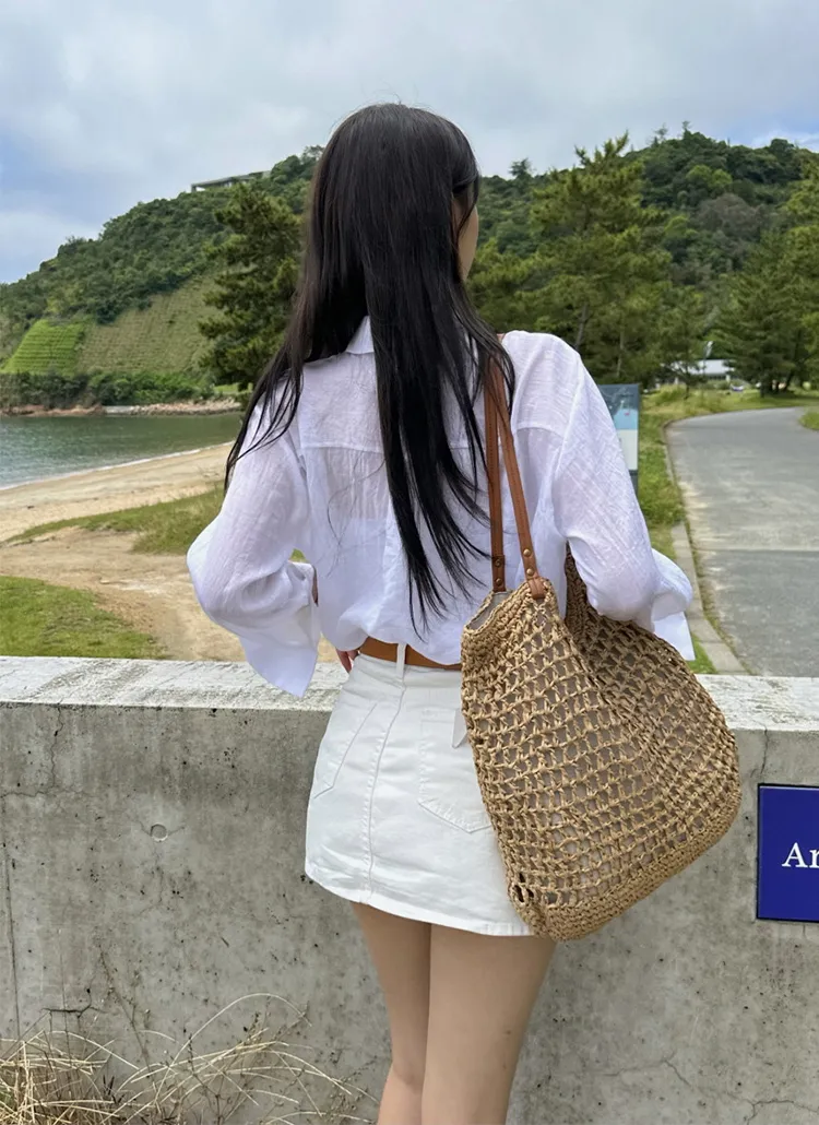 ラタン風トートバッグ | yefit | 詳細画像1