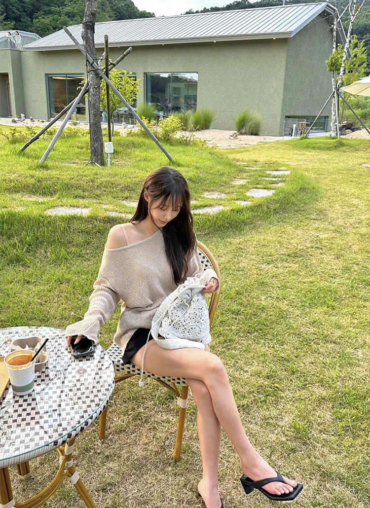クロシェニット巾着バッグ | yefit | 詳細画像1
