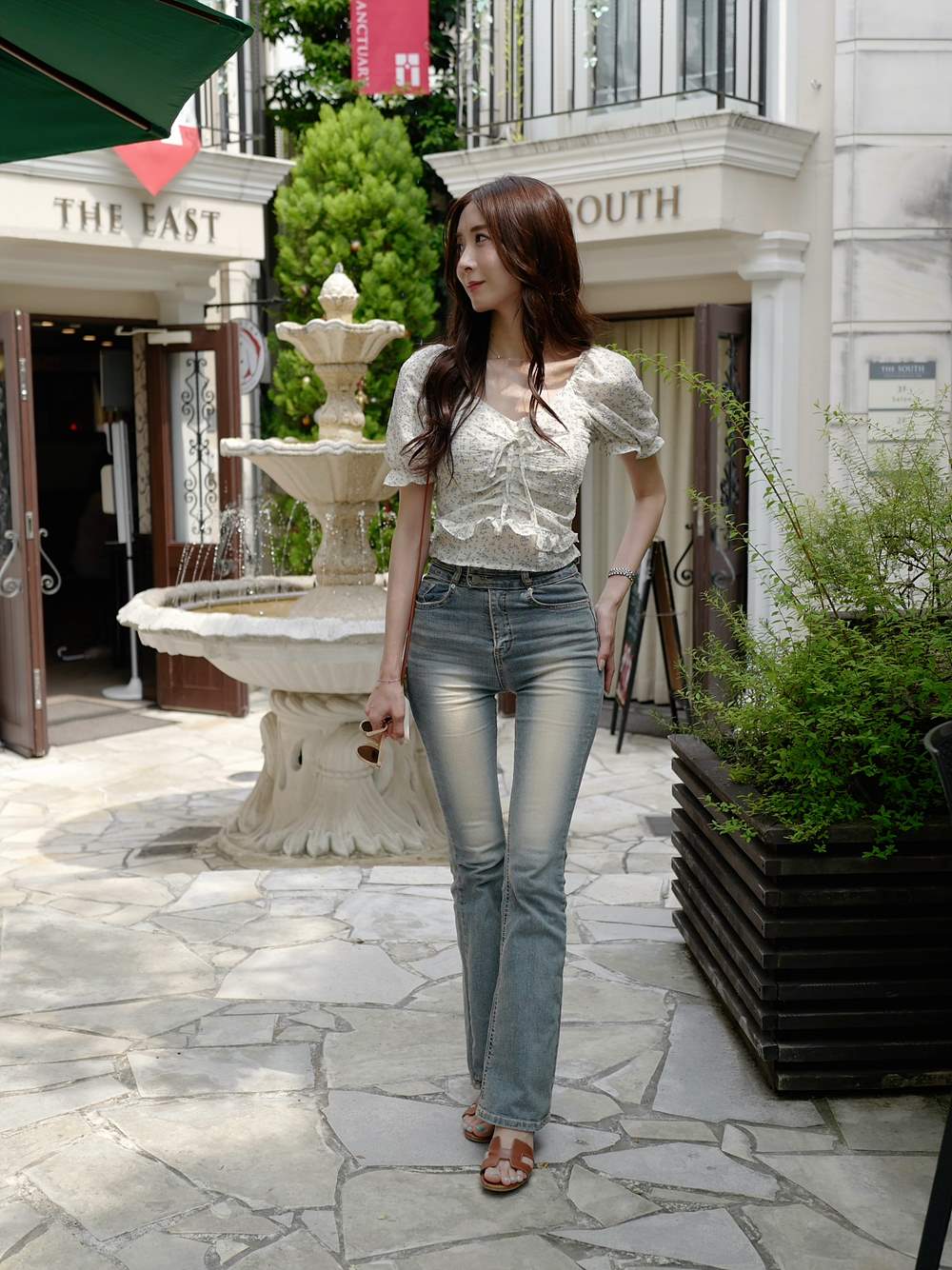 ダブルボタンハイウエストフレアデニム | 詳細画像7