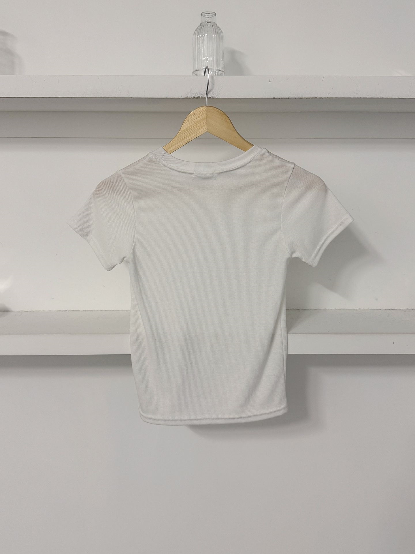 ラウンドネックリブ半袖Tシャツ | 詳細画像4