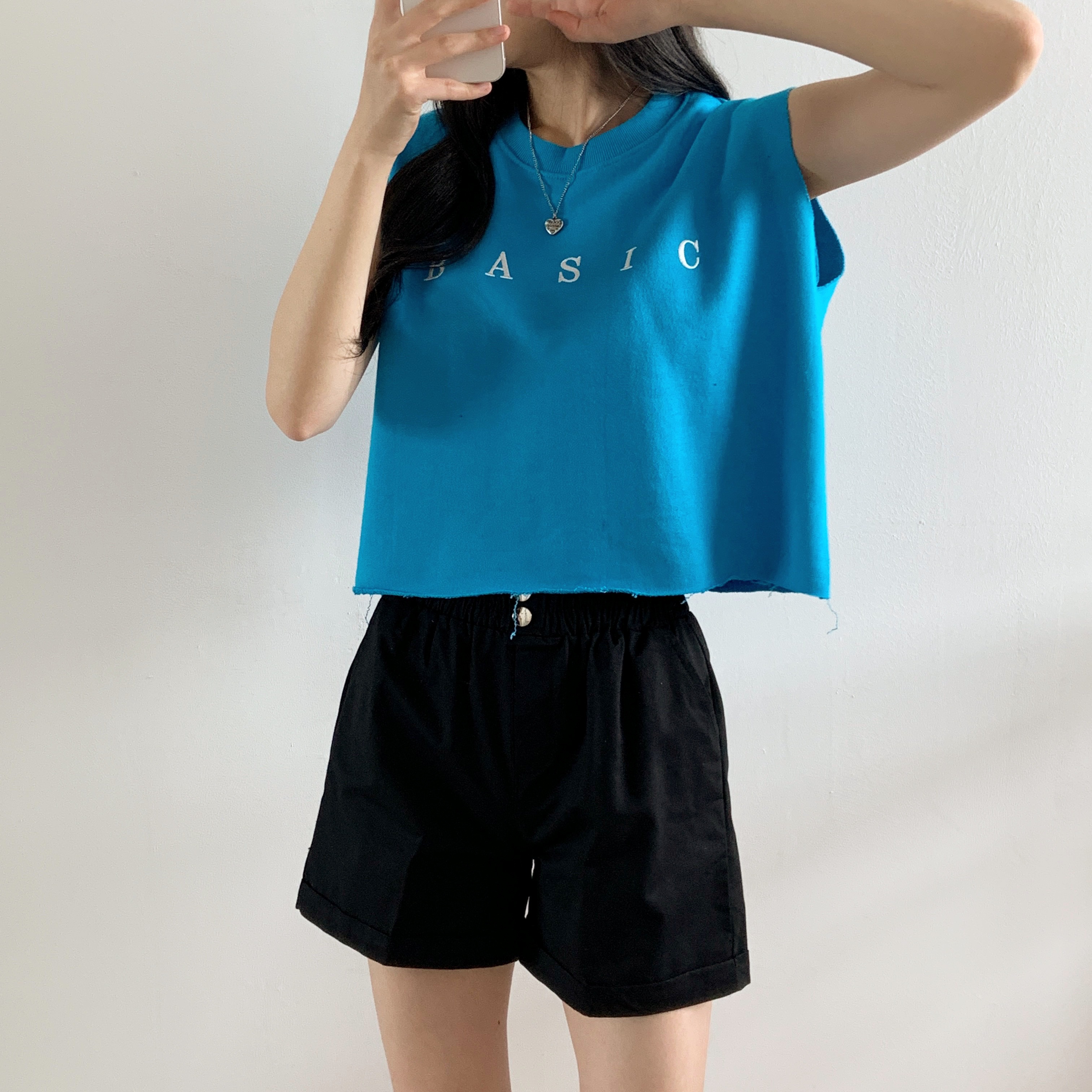 BASIC刺繍カットオフフレンチTシャツ | 詳細画像7