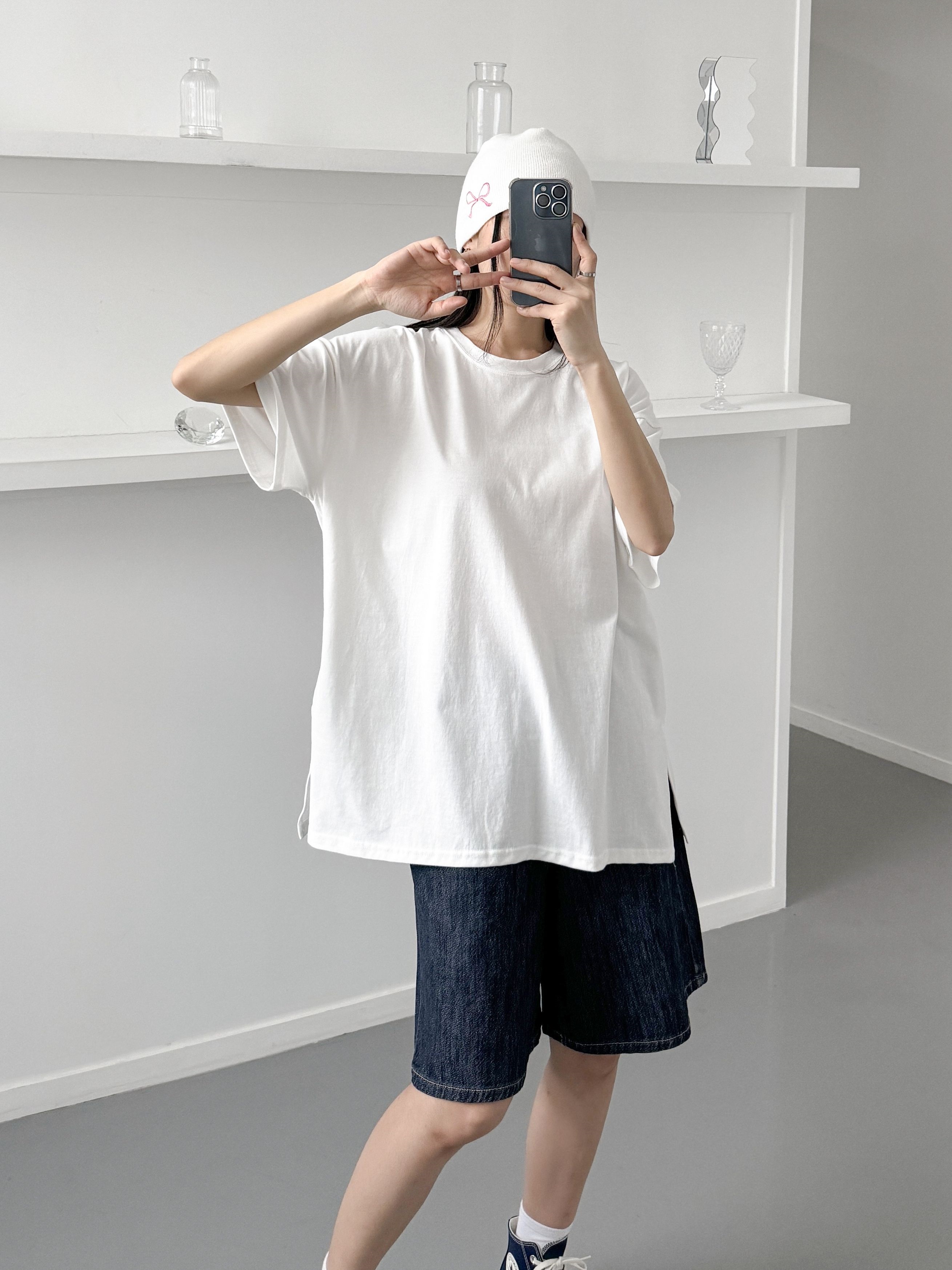 サイドスリットボクシー半袖Tシャツ | 詳細画像15