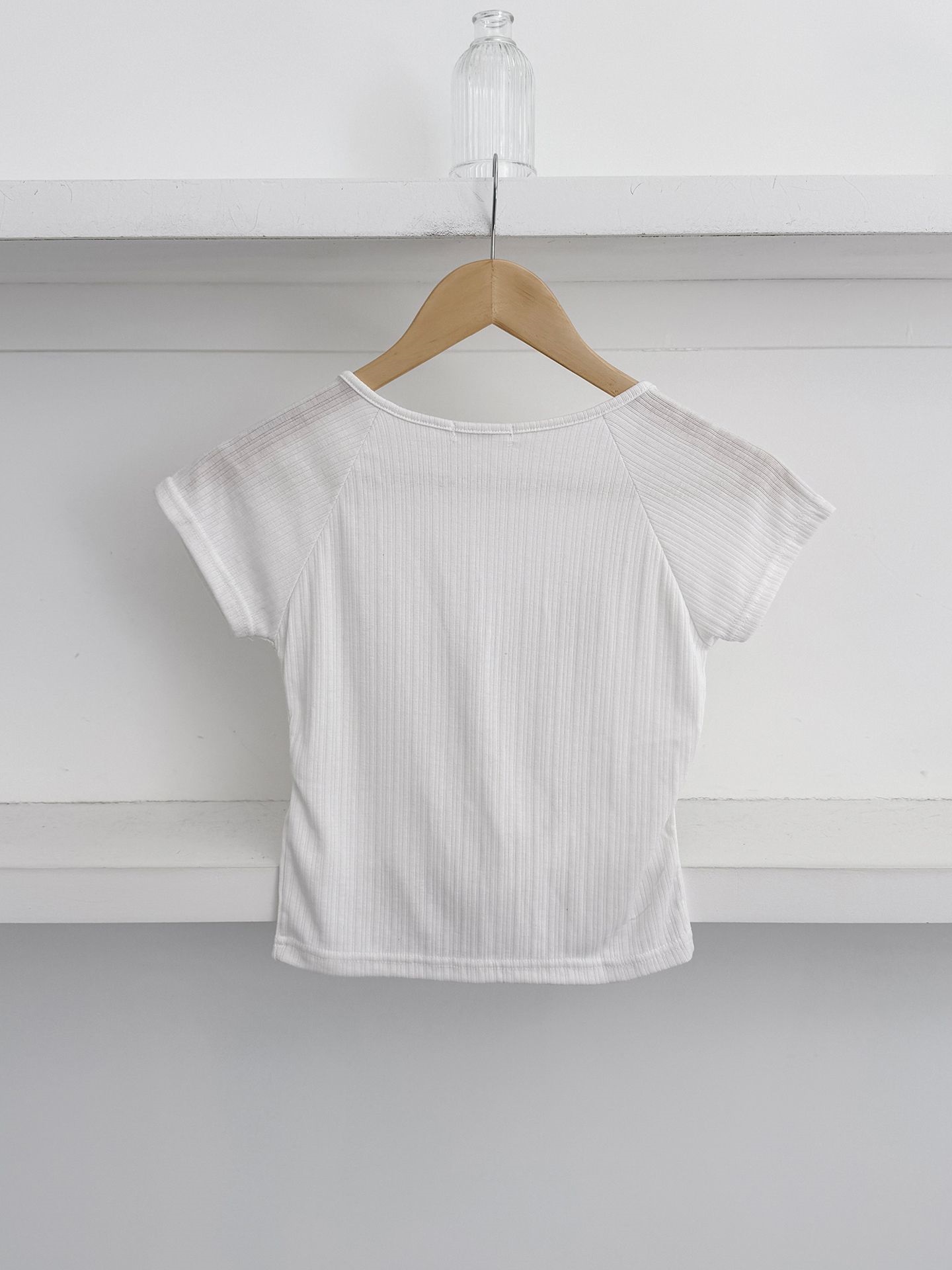 レースリボンスクエアネックラグラン半袖Tシャツ | 詳細画像6