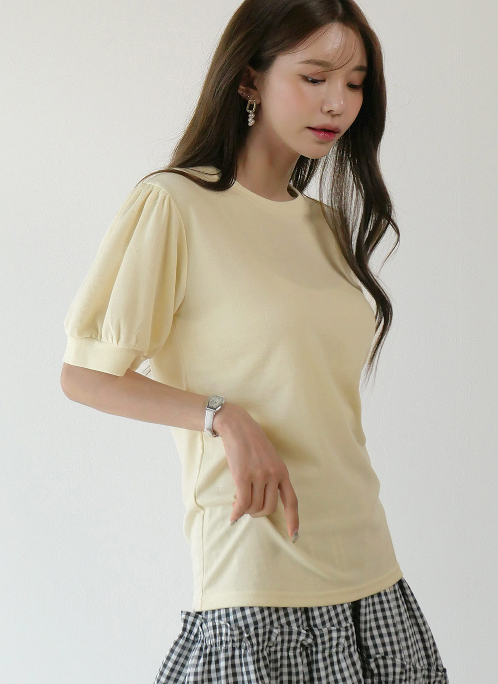 ギャザーパフハーフスリーブTシャツ | 詳細画像13