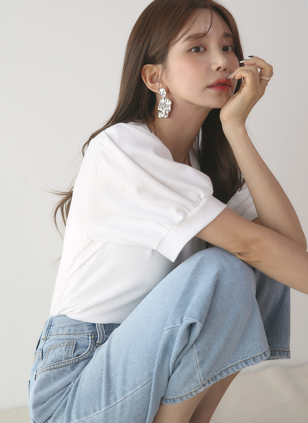 ギャザーパフハーフスリーブTシャツ | 詳細画像15