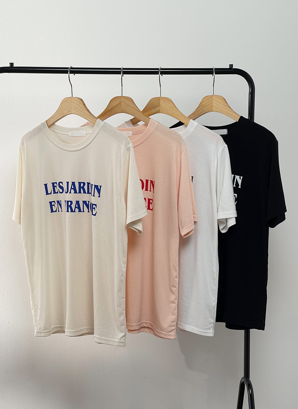 配色レタリング半袖Tシャツ | 詳細画像2