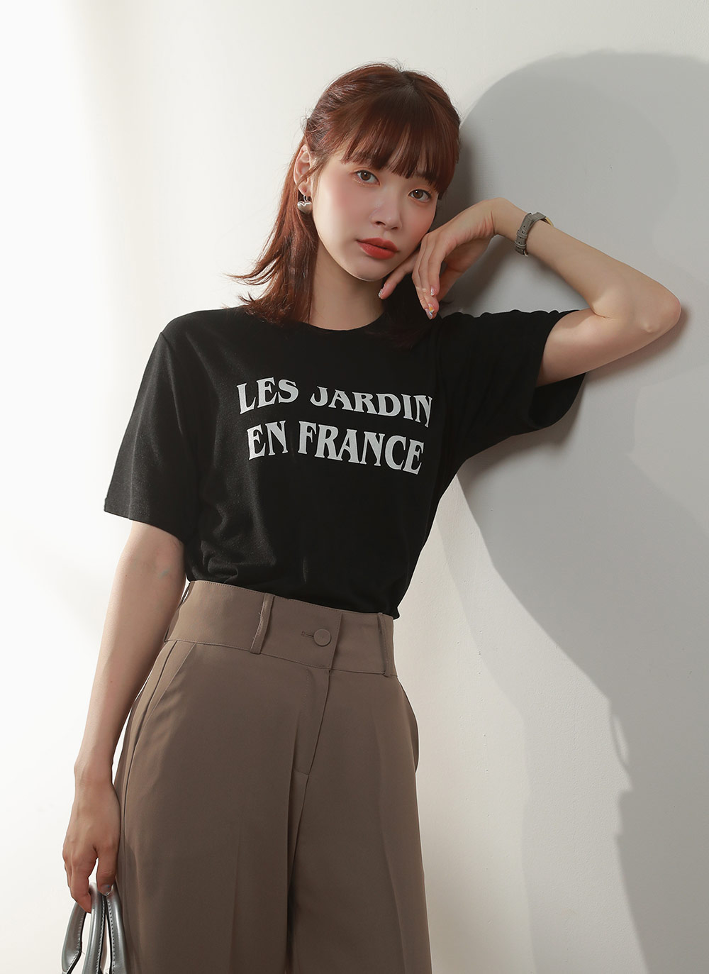 配色レタリング半袖Tシャツ | 詳細画像3