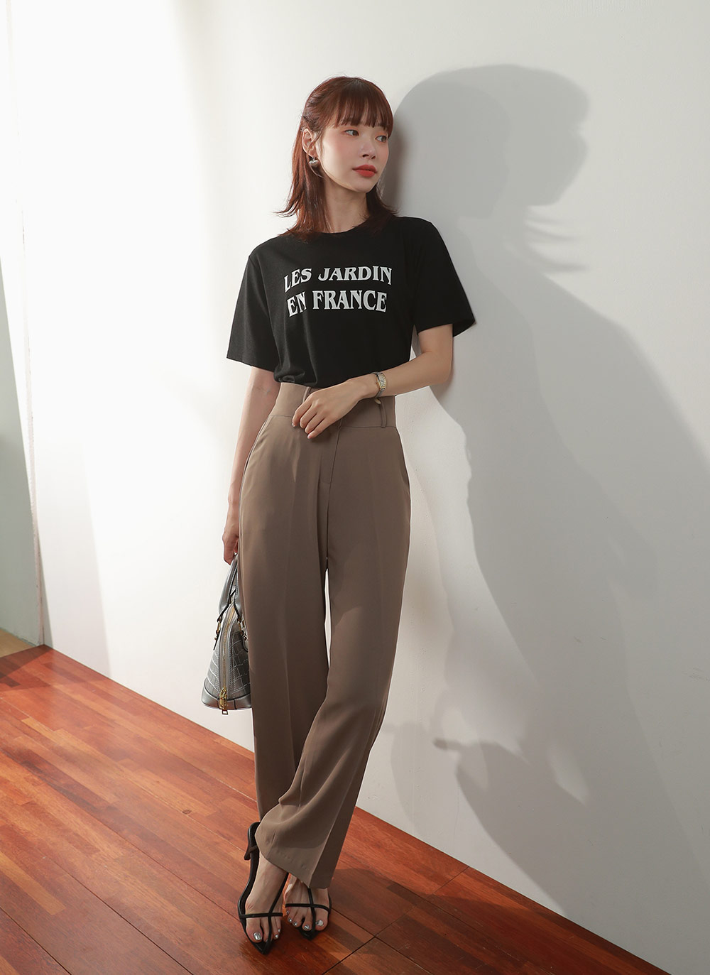 配色レタリング半袖Tシャツ | 詳細画像4