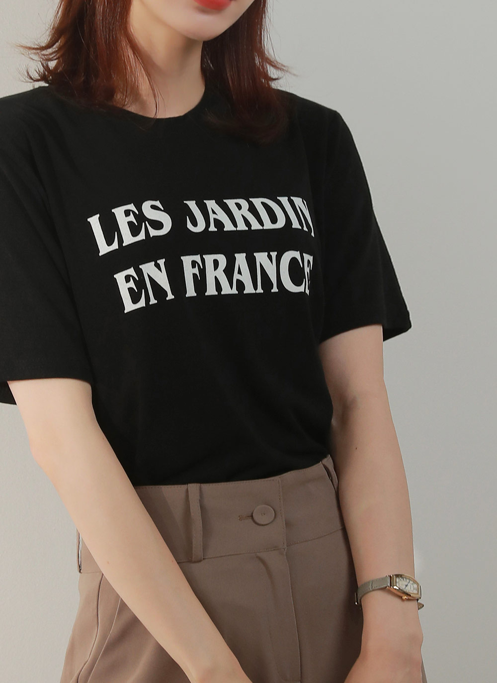 配色レタリング半袖Tシャツ | 詳細画像6