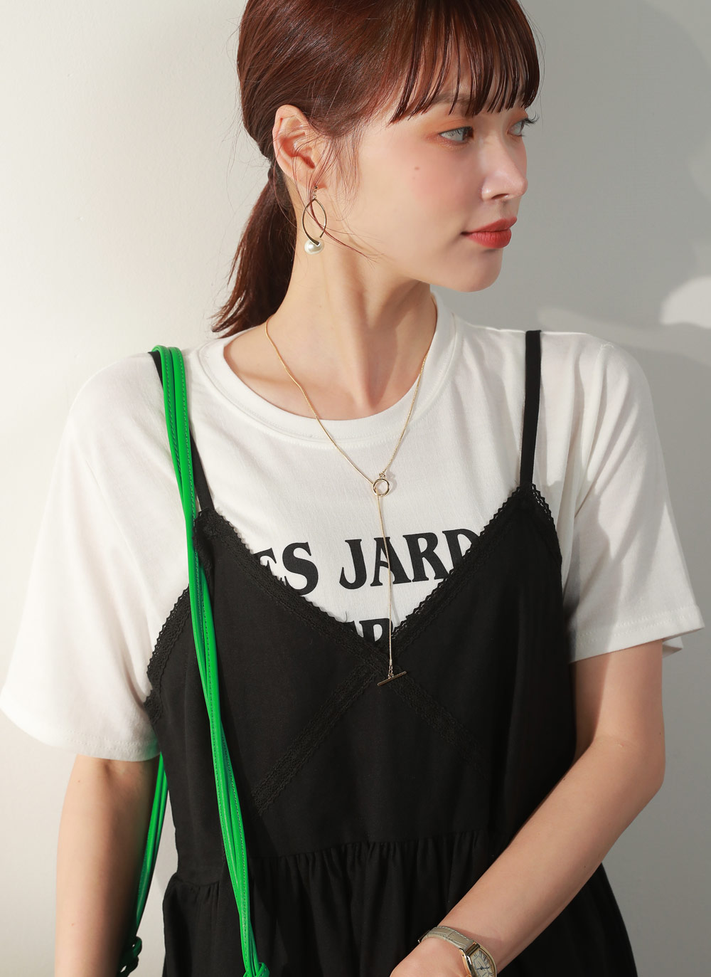 配色レタリング半袖Tシャツ | 詳細画像18