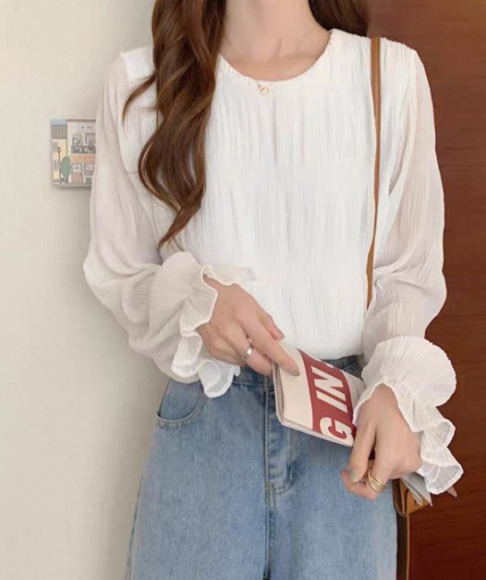 シフォンリンクルキャンディスリーブブラウス | 詳細画像19