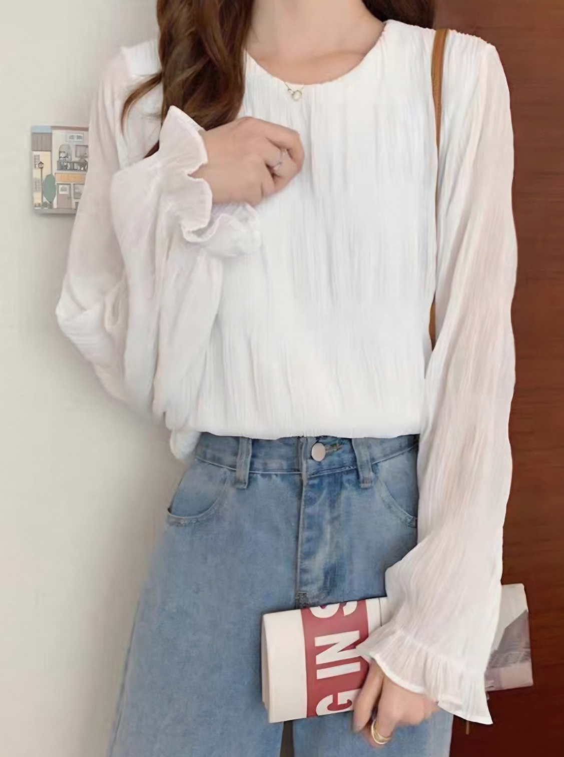 シフォンリンクルキャンディスリーブブラウス | 詳細画像20