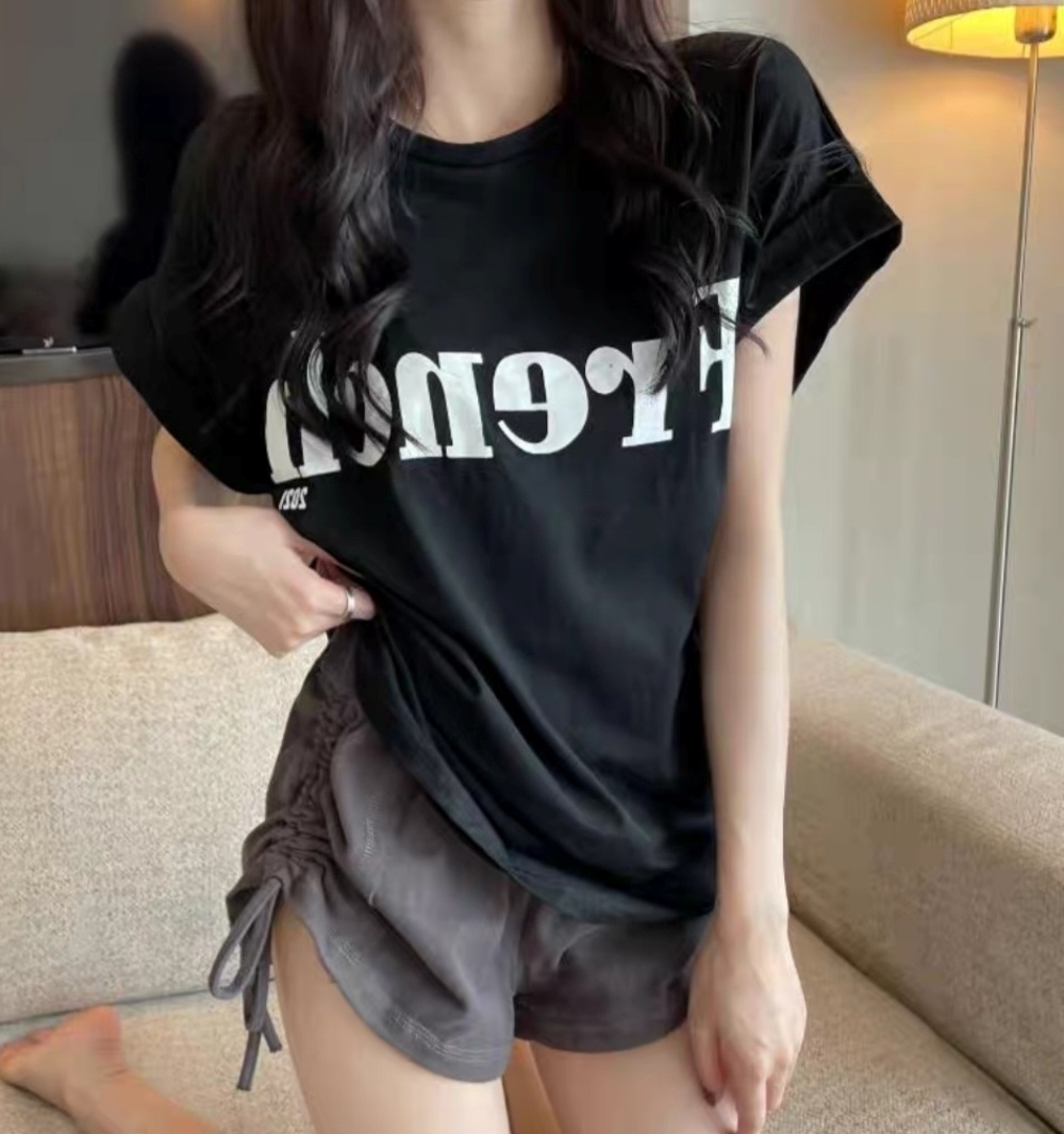 Frenchロールアップ半袖Tシャツ | 詳細画像3