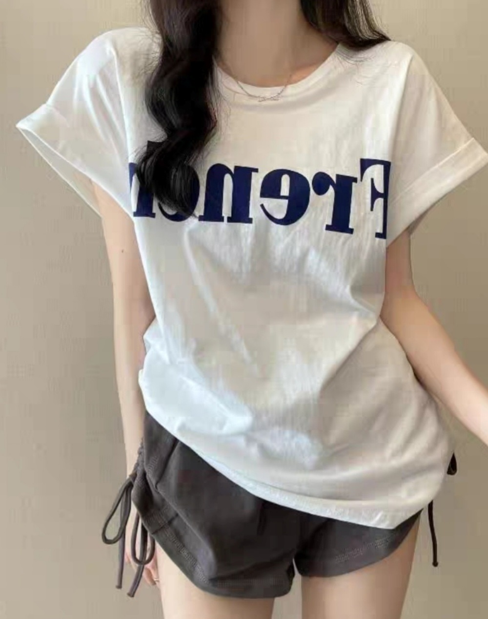 Frenchロールアップ半袖Tシャツ | 詳細画像5