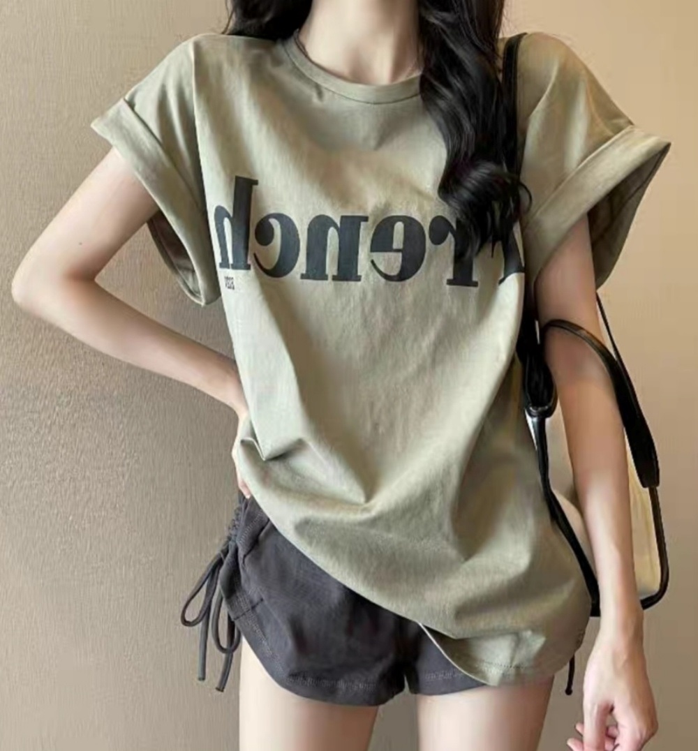 Frenchロールアップ半袖Tシャツ | 詳細画像6