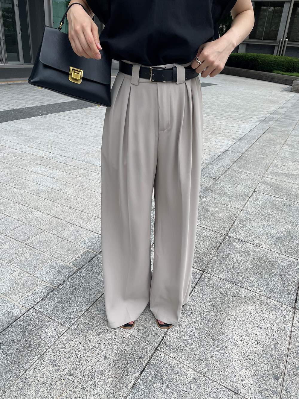ベルト付ワイドスラックスパンツ | 詳細画像17