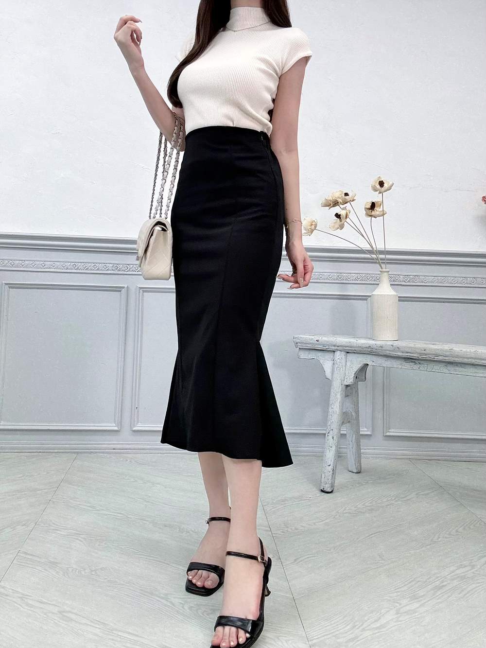 ハイウエストマーメイドスカート | 詳細画像8