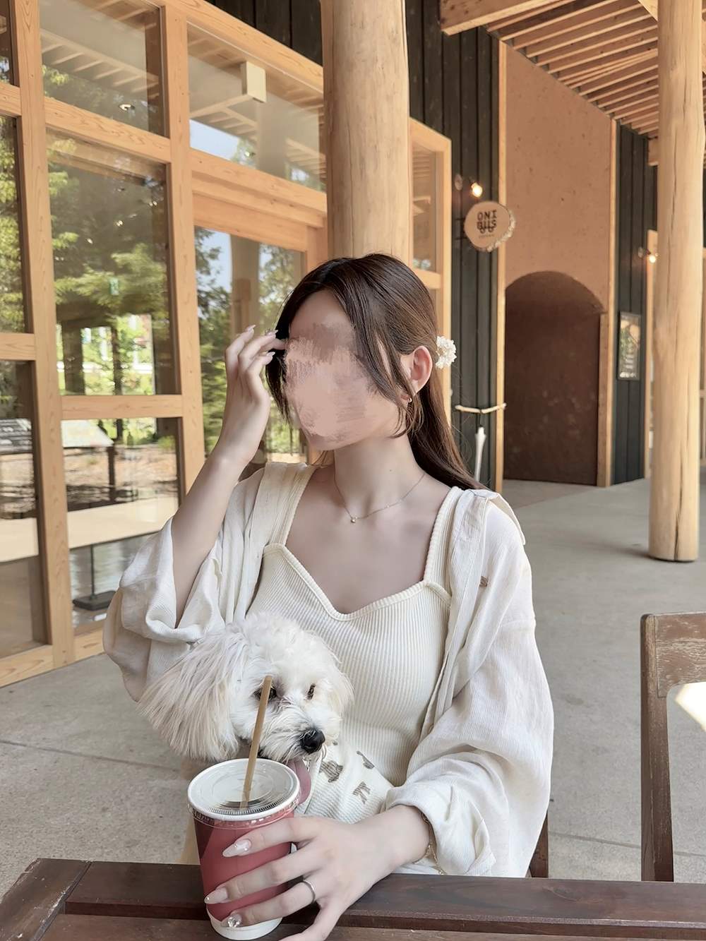 リネン混ゴールドプレートリンクルサマーシャツ | 詳細画像2