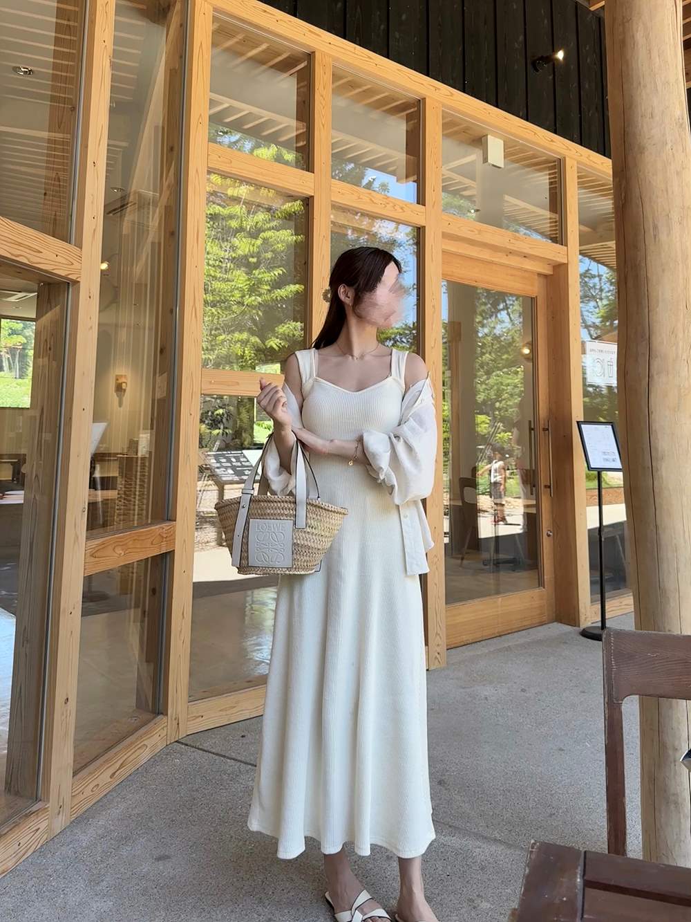 リネン混ゴールドプレートリンクルサマーシャツ | 詳細画像5