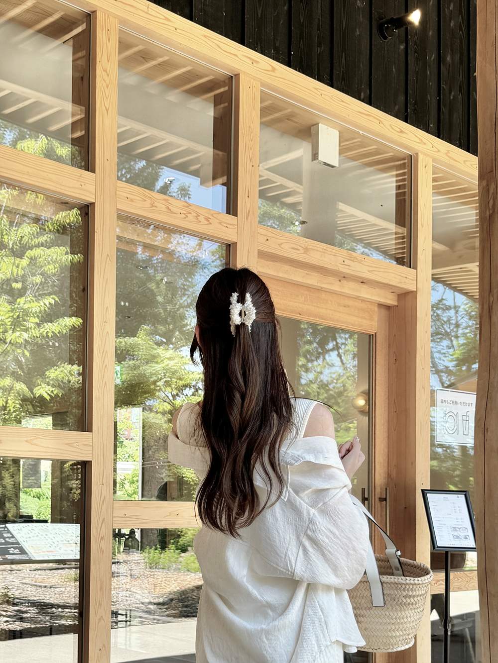 リネン混ゴールドプレートリンクルサマーシャツ | 詳細画像10