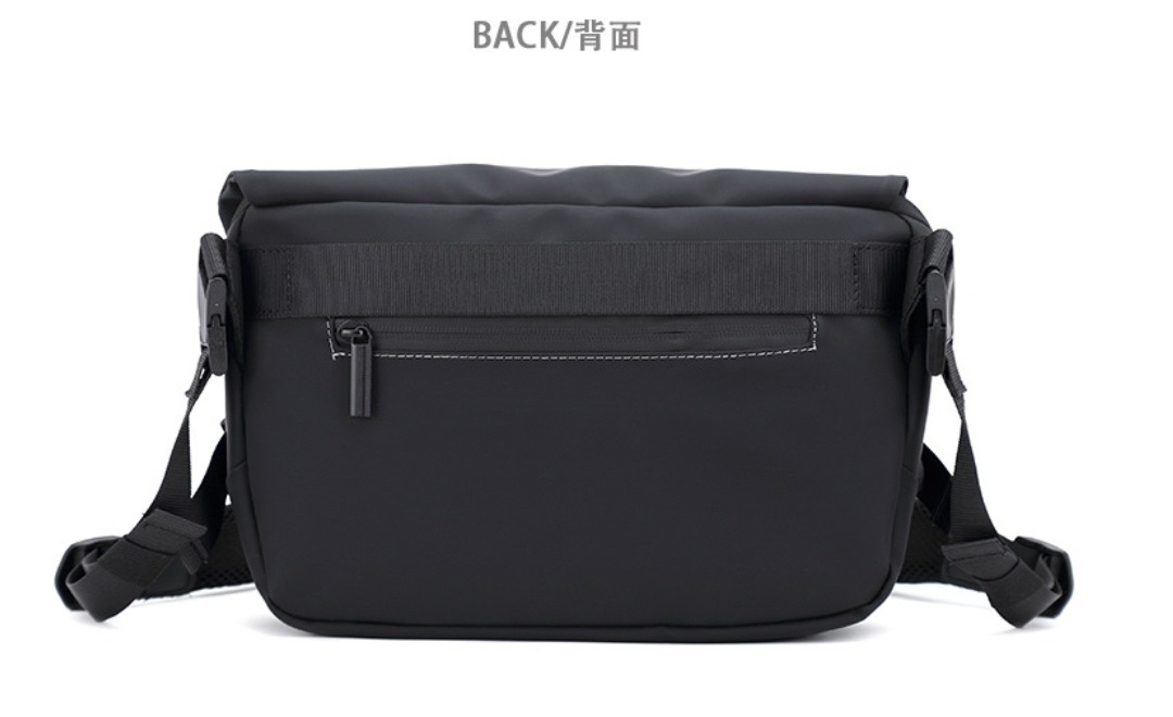 2WAYブラックメッセンジャーバッグ | 詳細画像10