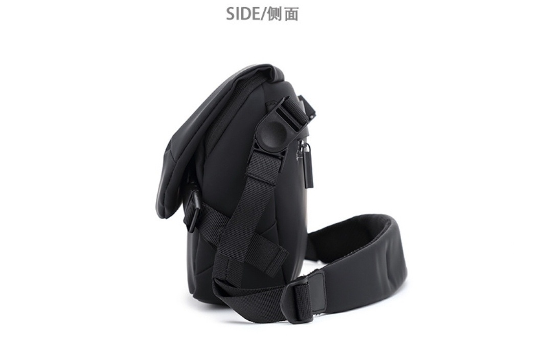 2WAYブラックメッセンジャーバッグ | 詳細画像11