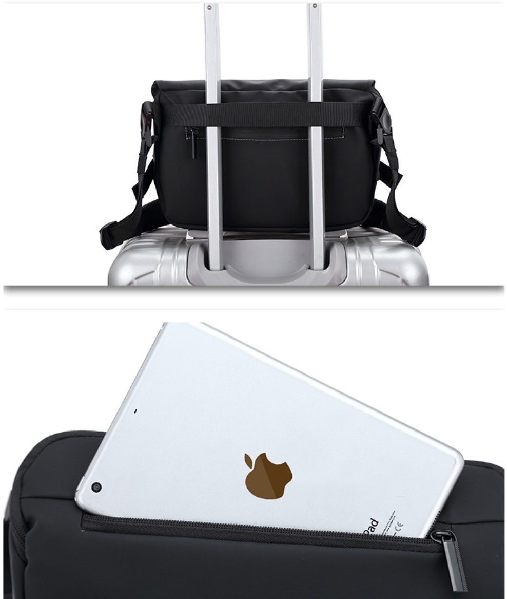 2WAYブラックメッセンジャーバッグ | 詳細画像14