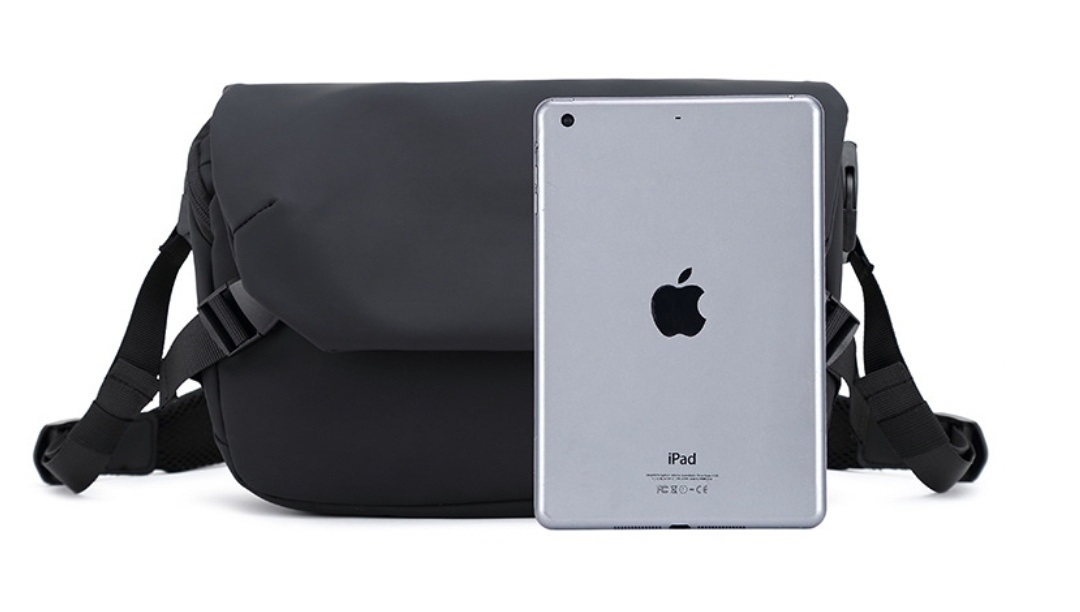 2WAYブラックメッセンジャーバッグ | 詳細画像15