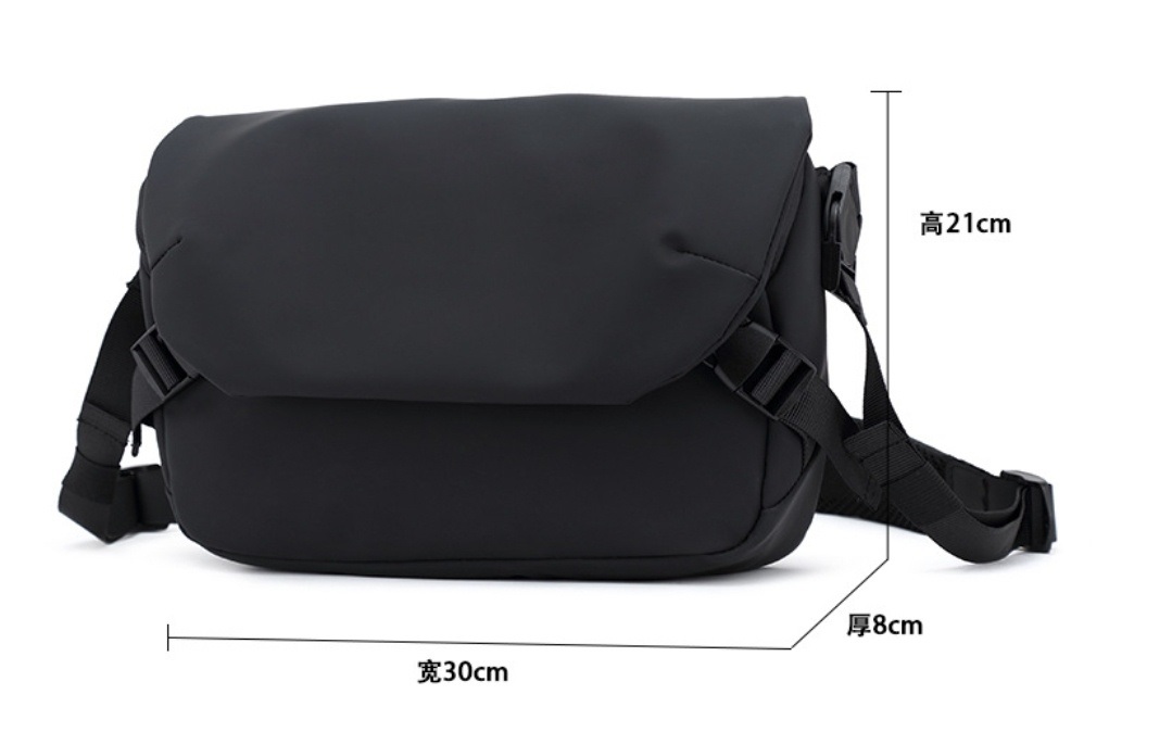 2WAYブラックメッセンジャーバッグ | 詳細画像18