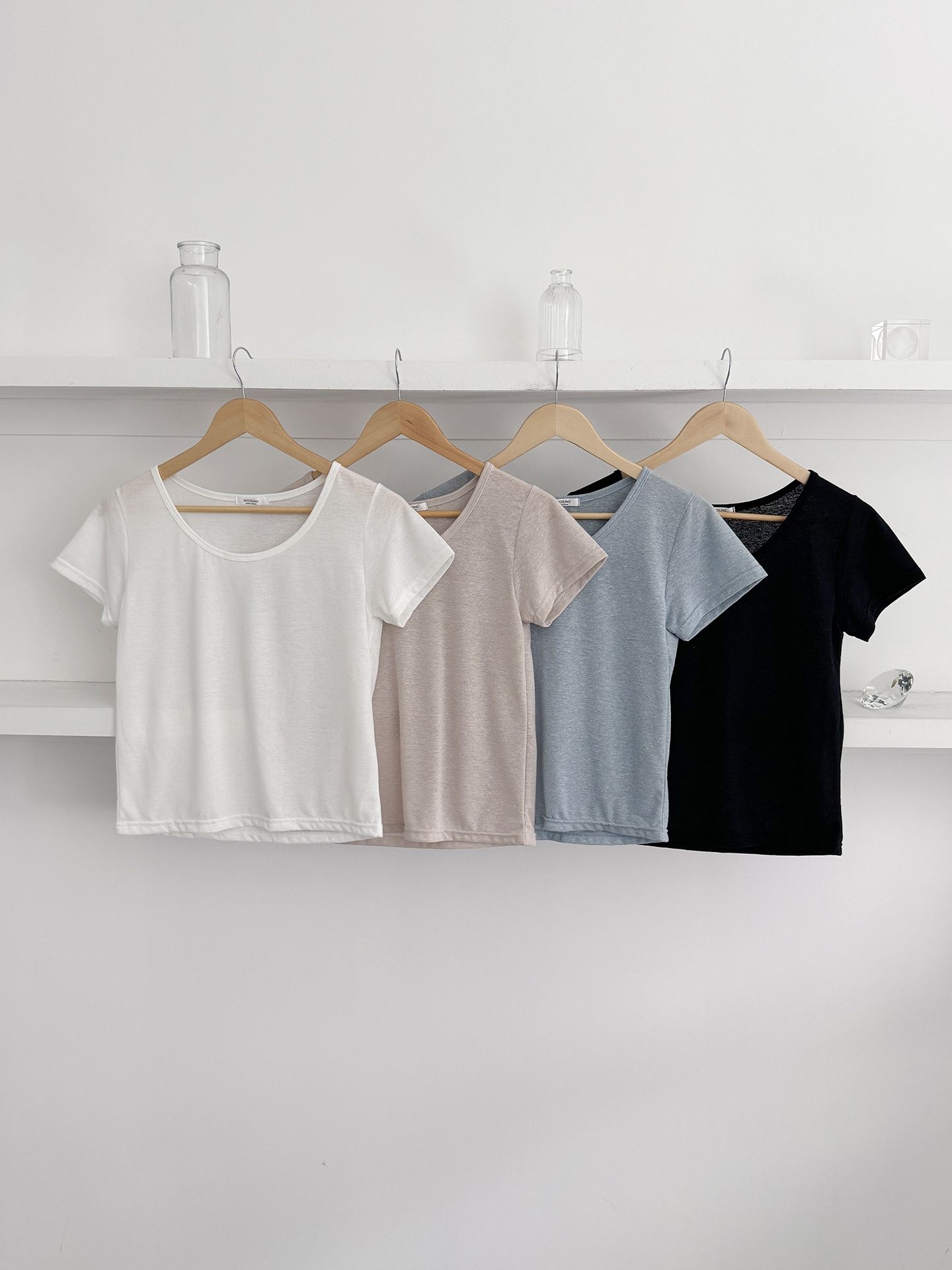 リネン混Uネック半袖Tシャツ | 詳細画像2