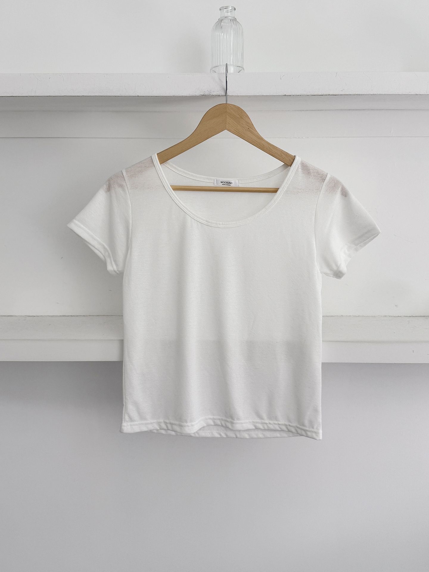 リネン混Uネック半袖Tシャツ | 詳細画像3